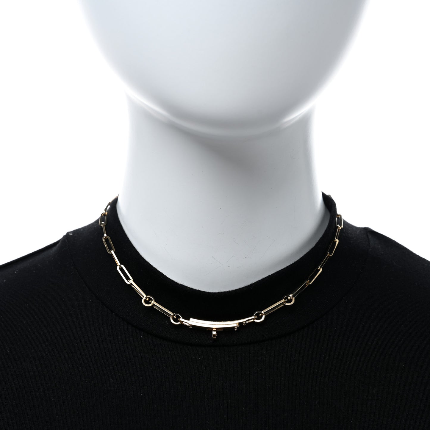 18K Yellow Gold Kelly Chaine Choker Necklace