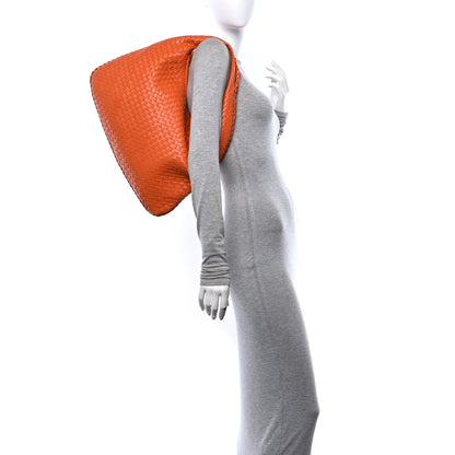 Bottega Veneta Nappa Intrecciato Large Veneta Hobo Orange 2 of 10