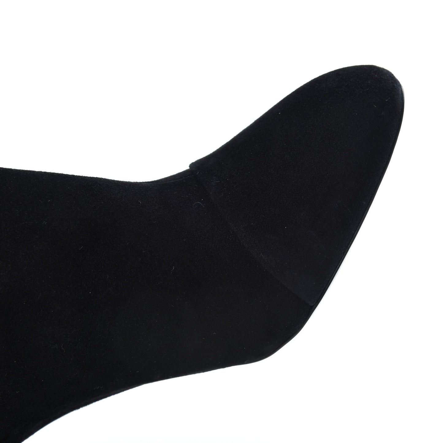Suede Monogram Uniformes Cap Toe Chelsea 80mm Ankle Boots 38.5 Black