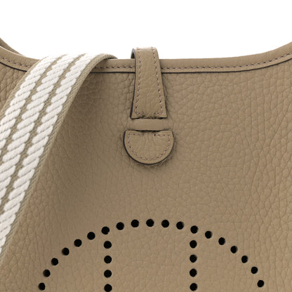 Hermes Taurillon Clemence Evelyne Sangle Cordage TPM Beige Marfa 8 of 11