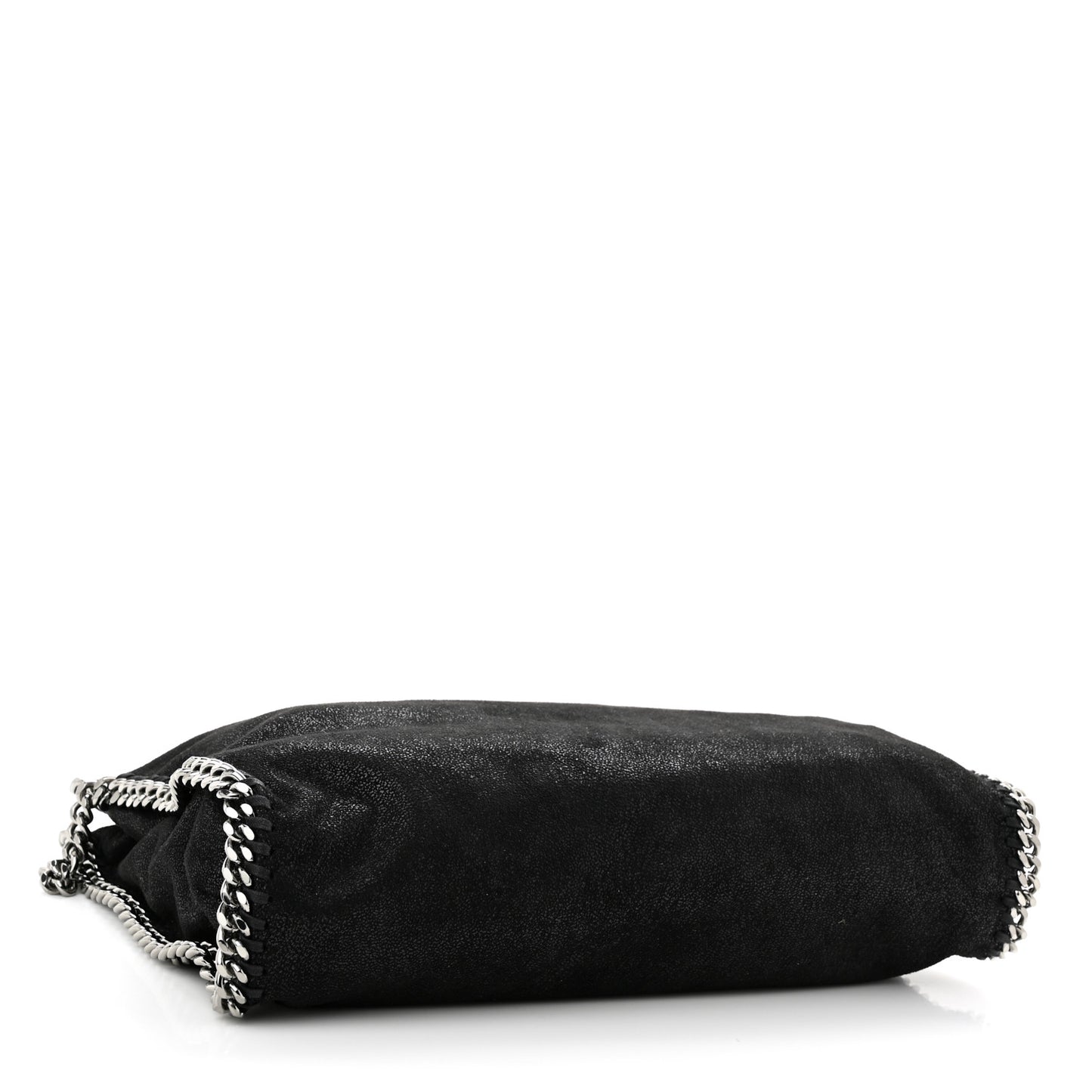 Shaggy Deer Small Falabella Fold Over Tote Black
