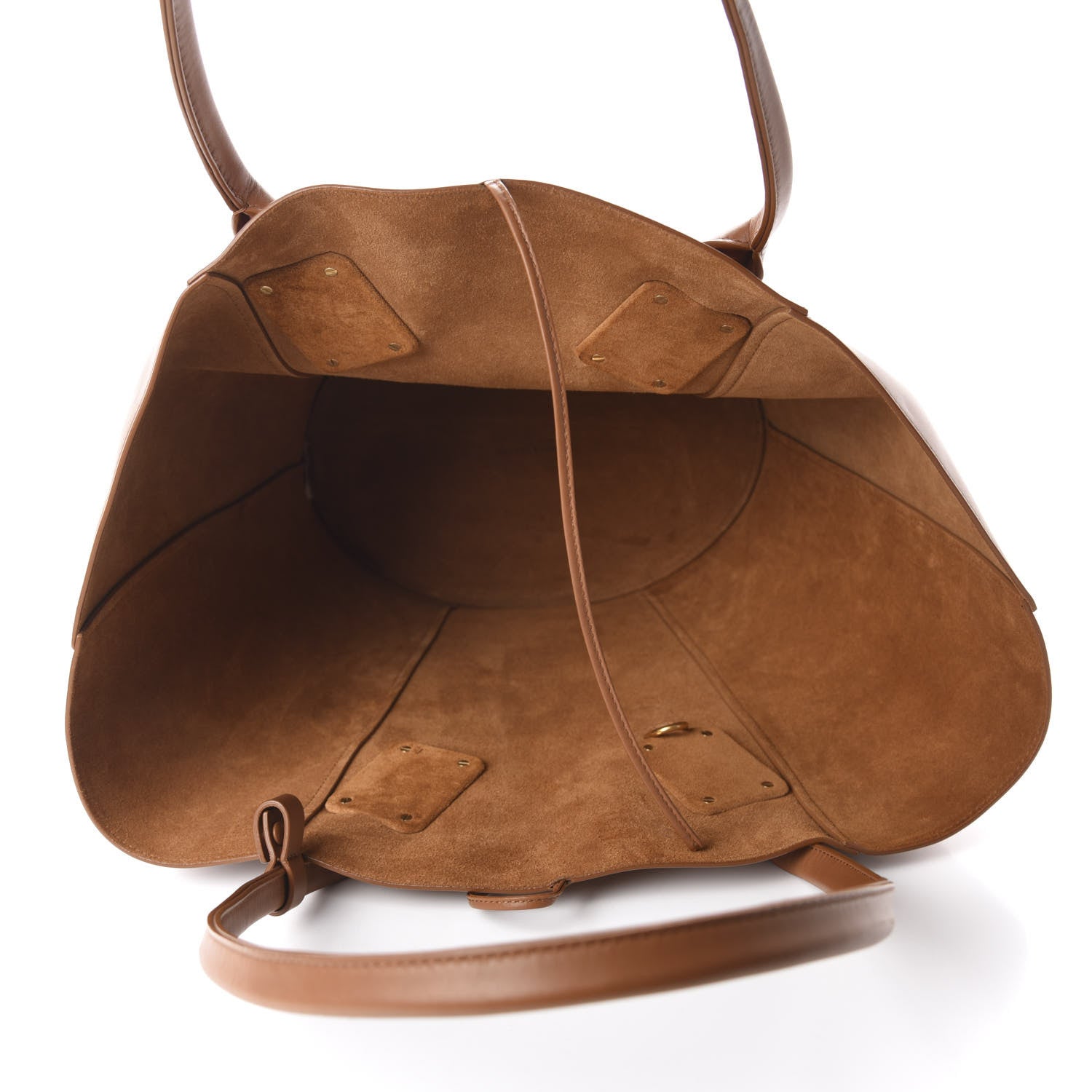 Bottega Veneta Calfskin Basket Tote Wood 6 of 11