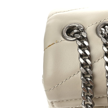 Saint Laurent Calfskin Y Quilted Monogram Small Loulou Chain Satchel Crema Soft 11 of 15