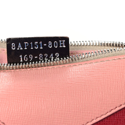 Fendi Vitello Elite Crystal Eye Monster Zip Pouch Grigio Polvere Ribes Multicolor 8 of 9