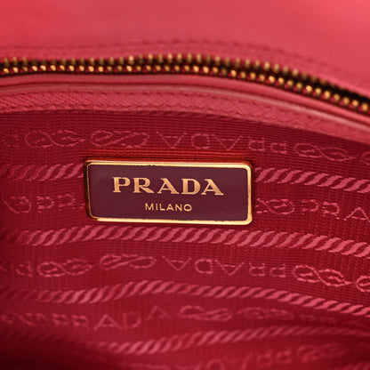 Prada Saffiano Lux Small Promenade Tote  Peonia 7 of 13