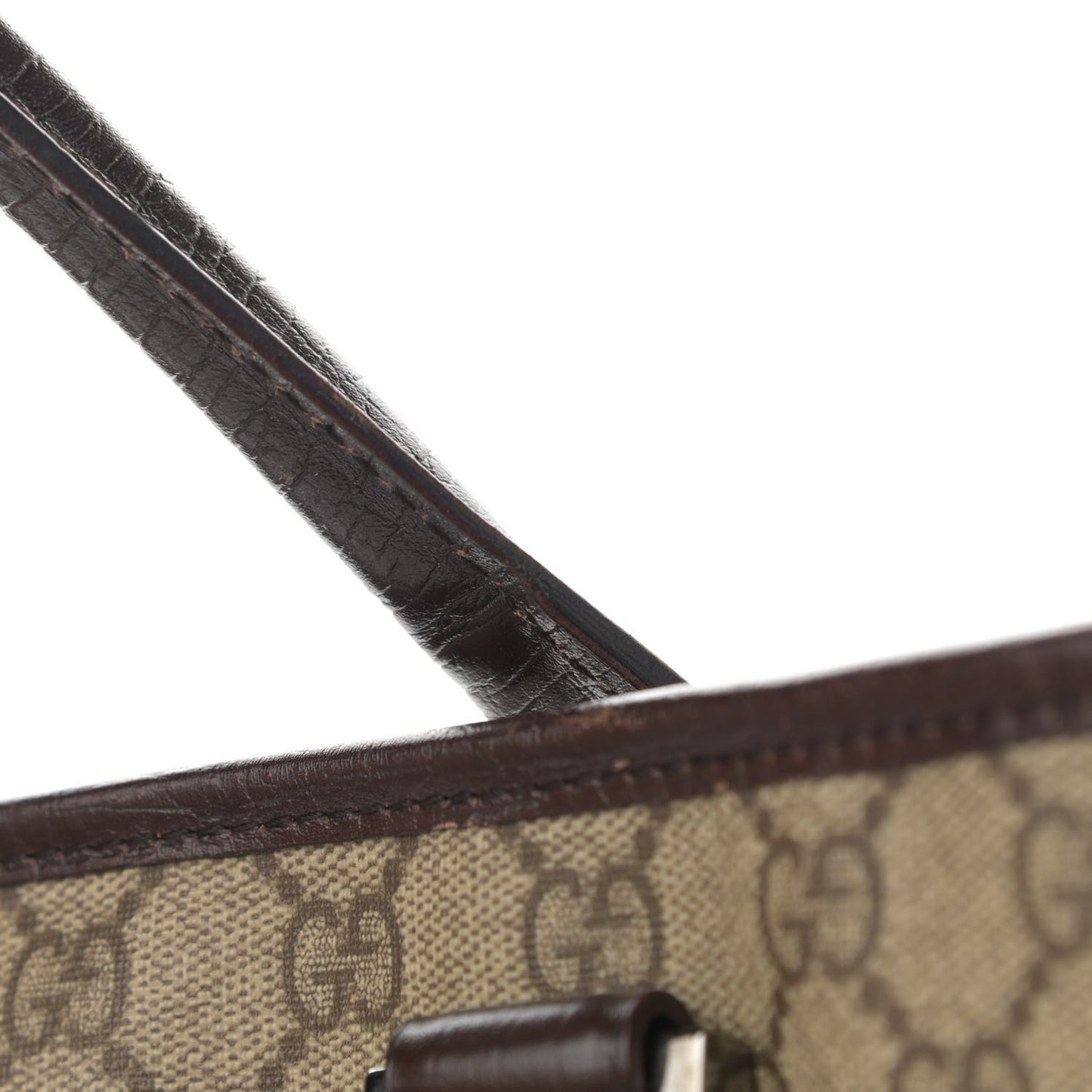GG Plus Monogram Tote Dark Brown