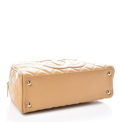 Chanel Caviar Quilted Small Bowler Beige 4 of 16