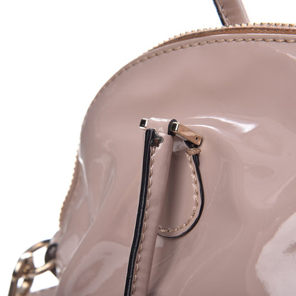 Valentino Garavani Patent Lacca Bow Dome Tote Blush Nude 12 of 13