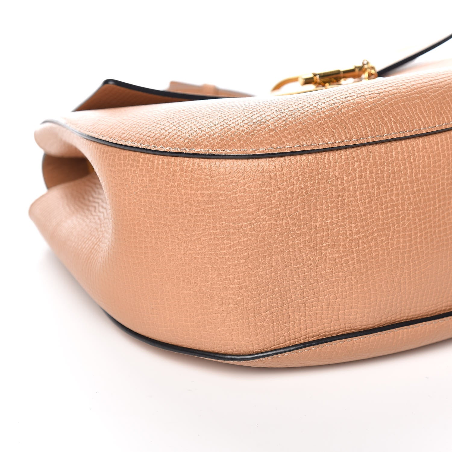 Chloe Grained Calfskin Lambskin Medium Bi-Color Drew Shoulder Bag Wet Sand Sunflower 10 of 13
