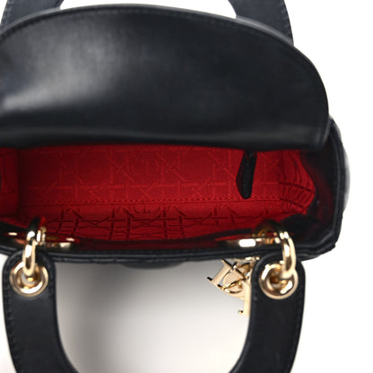 Christian Dior Lambskin Cannage Mini Lady Dior Black 5 of 8