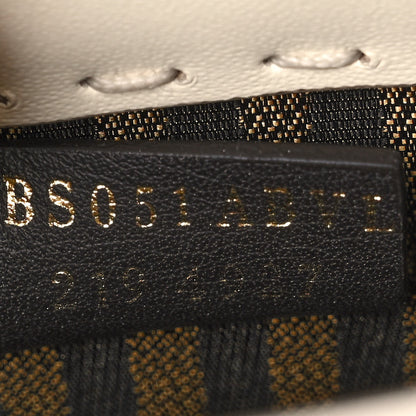 Fendi Vitello King Plexiglass Logo Embossed Mini Fendi Sunshine Shopper Tote White Ice 7 of 10