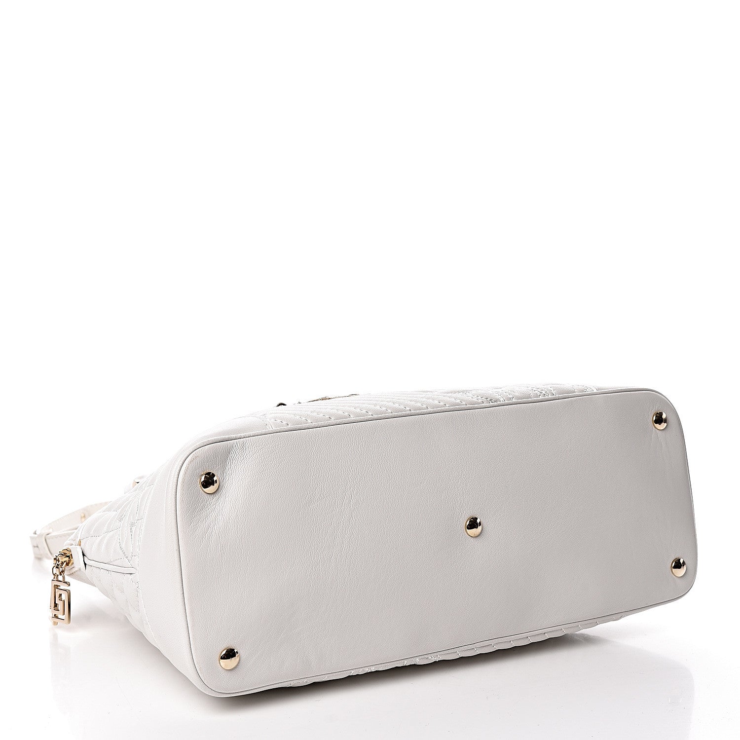 Versace Barocco Quilted Nappa Altea Vanitas Lady Athena White 4 of 19