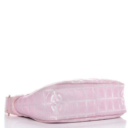Chanel Nylon Travel Ligne Hobo Pink 4 of 10