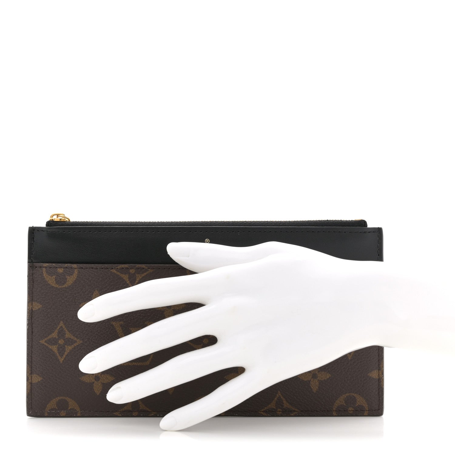 Louis Vuitton Monogram Slim Purse Black 2 of 6