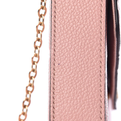 Louis Vuitton Empreinte Pochette Felicie Chain Wallet Rose Poudre 12 of 12