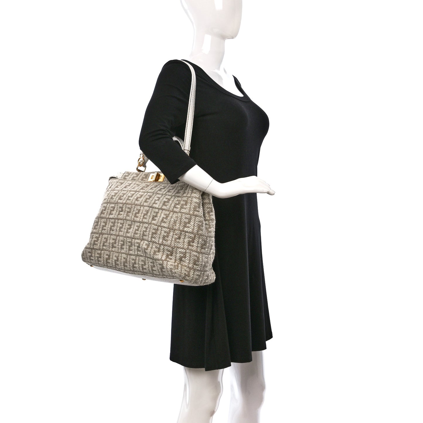 Corda Zucca Large Peekaboo Iconic Satchel White
