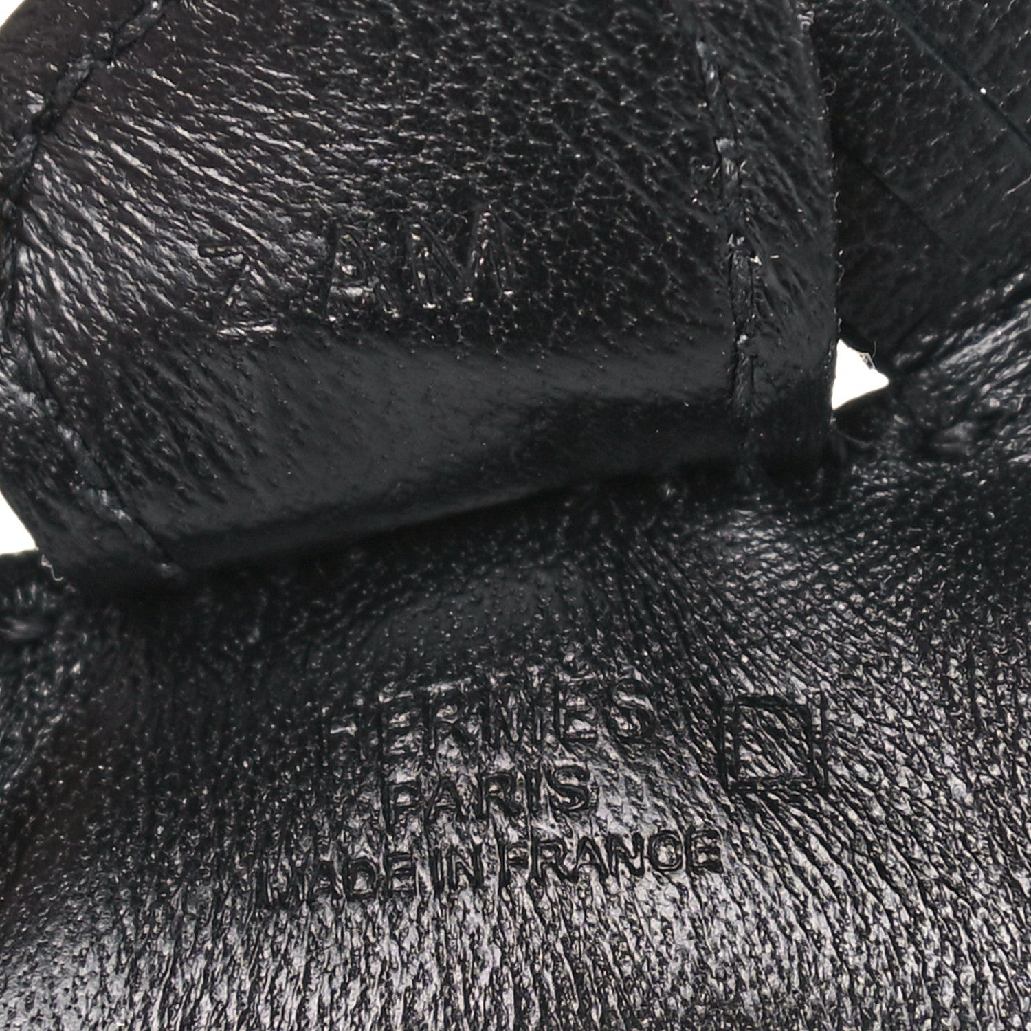 Hermes Milo Lambskin Matte Alligator Touch Grigri Rodeo Horse Bag Charm PM So Black 3 of 4