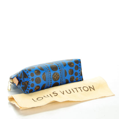 Louis Vuitton Monogram Kusama Pumpkin Dots Cosmetic Pouch Blue 4 of 7