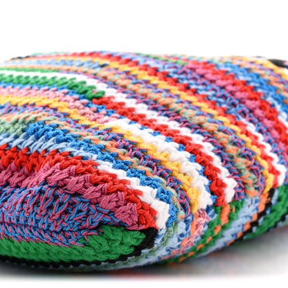 Miu Miu Cotton Crochet Stripe Vertical Tote Bag Multicolor 10 of 10