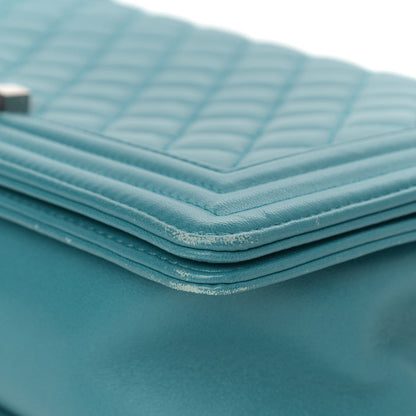 Chanel Lambskin Quilted New Medium Boy Flap Turquoise 9 of 13