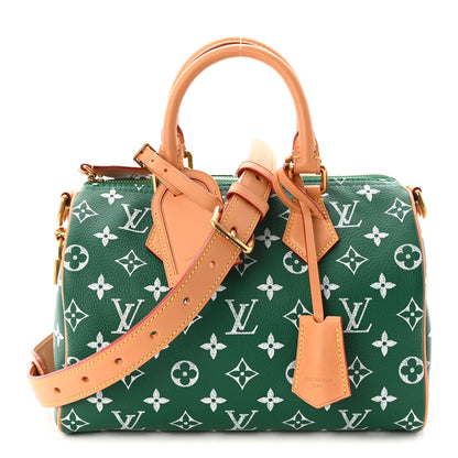 Louis Vuitton Calfskin Monogram Speedy P9 Bandouliere 25 Green 1 of 9
