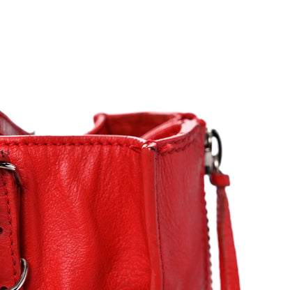 Balenciaga Veau Souple Papier Mini A4 Tote Rouge Cerise 21 of 28