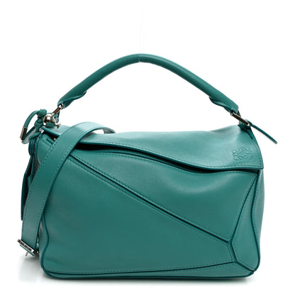 Loewe Nappa Lambskin Small Featherlight Puzzle Bag Aquamarine 1 of 9
