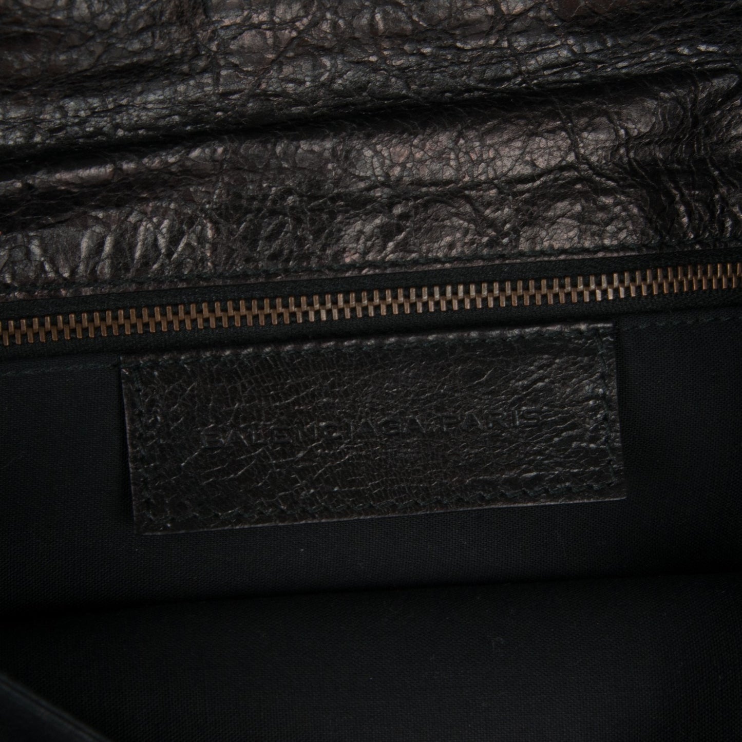 Agneau Classic Hardware Envelope Clutch Black