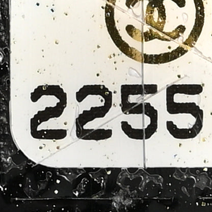 Chanel Coated Canvas Airline Cosmetic Travel Bag Black White 6 of 7