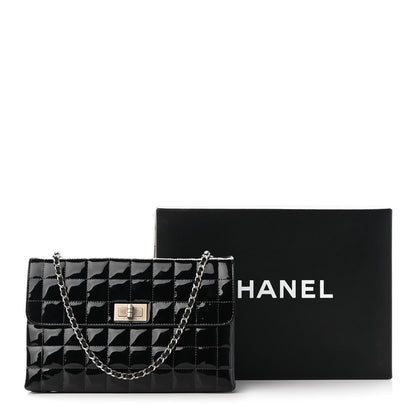 Chanel Patent Chocolate Bar Reissue Single Flap Black 9 of 9