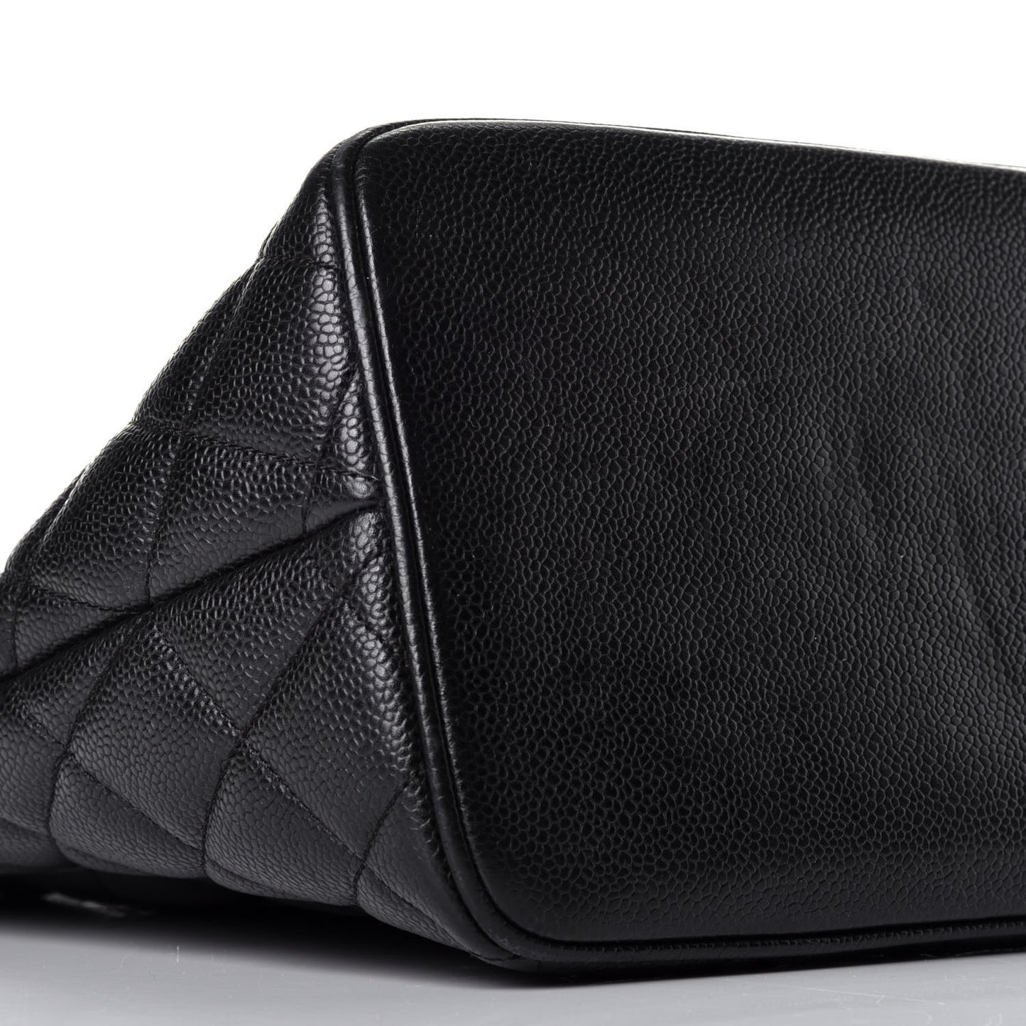 Caviar Quilted Medallion Tote Black