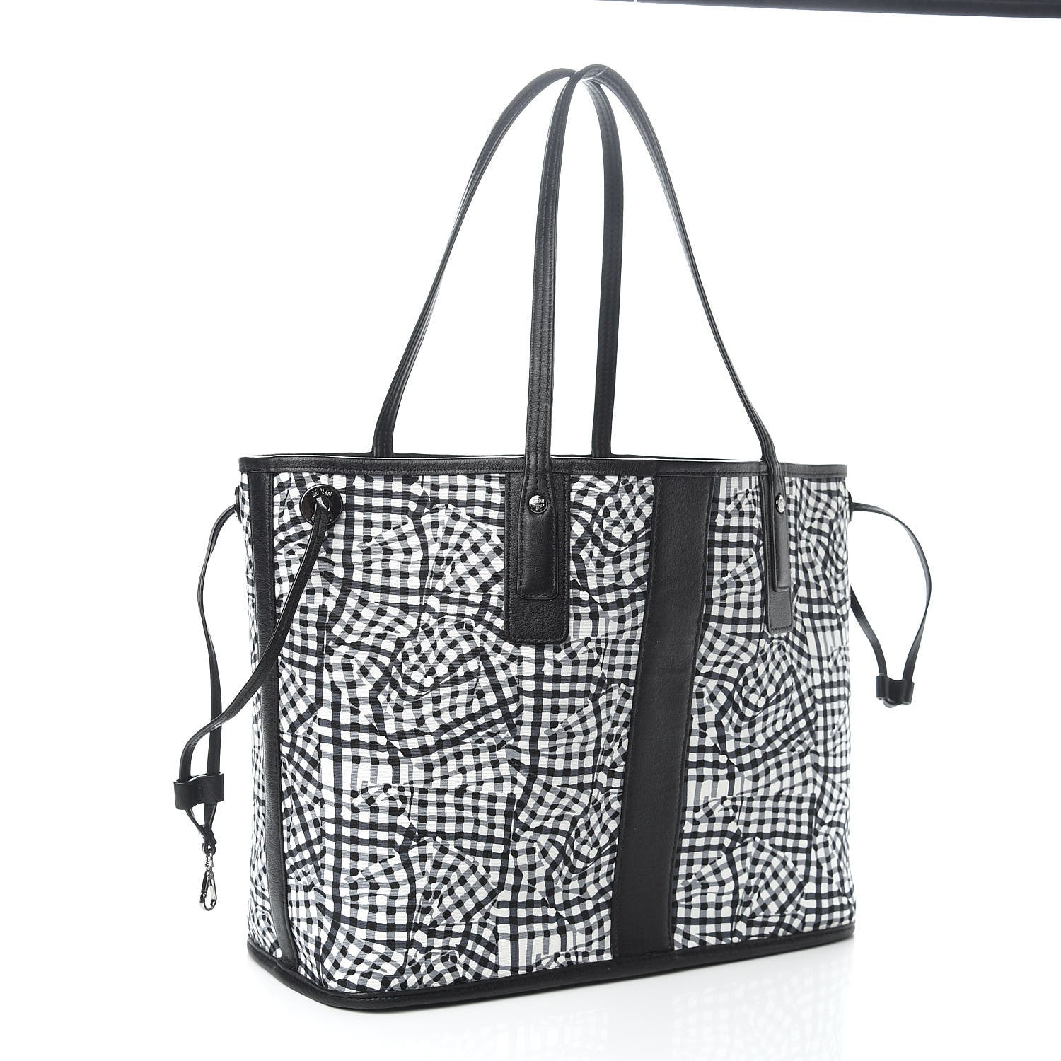 MCM Visetos Medium Liz Reversible Shopper Tote Black 7 of 14
