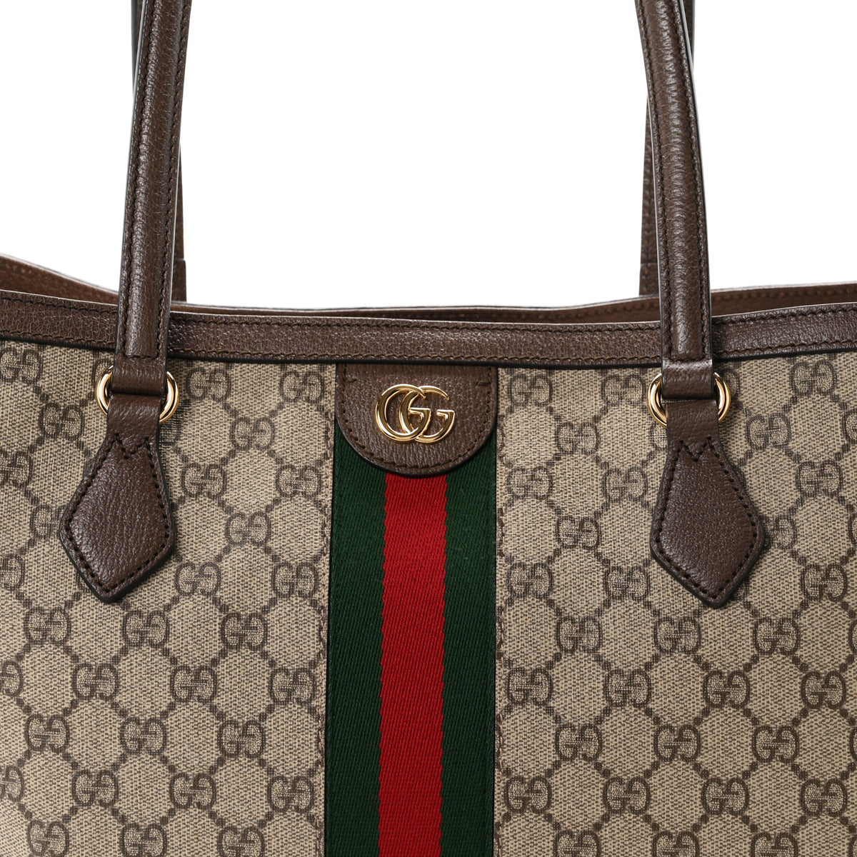 Gucci GG Supreme Monogram Medium Ophidia Shopping Tote Brown 8 of 10