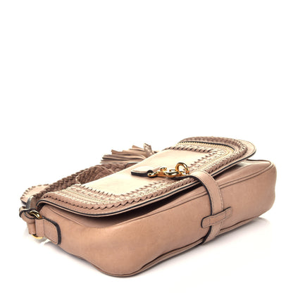 Gucci Calfskin Handmade Medium Flap Shoulder Bag Sahara Sand 4 of 9