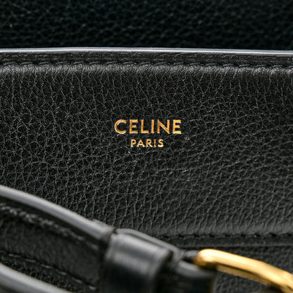 Celine Supple Calfskin Medium Conti Black 6 of 11