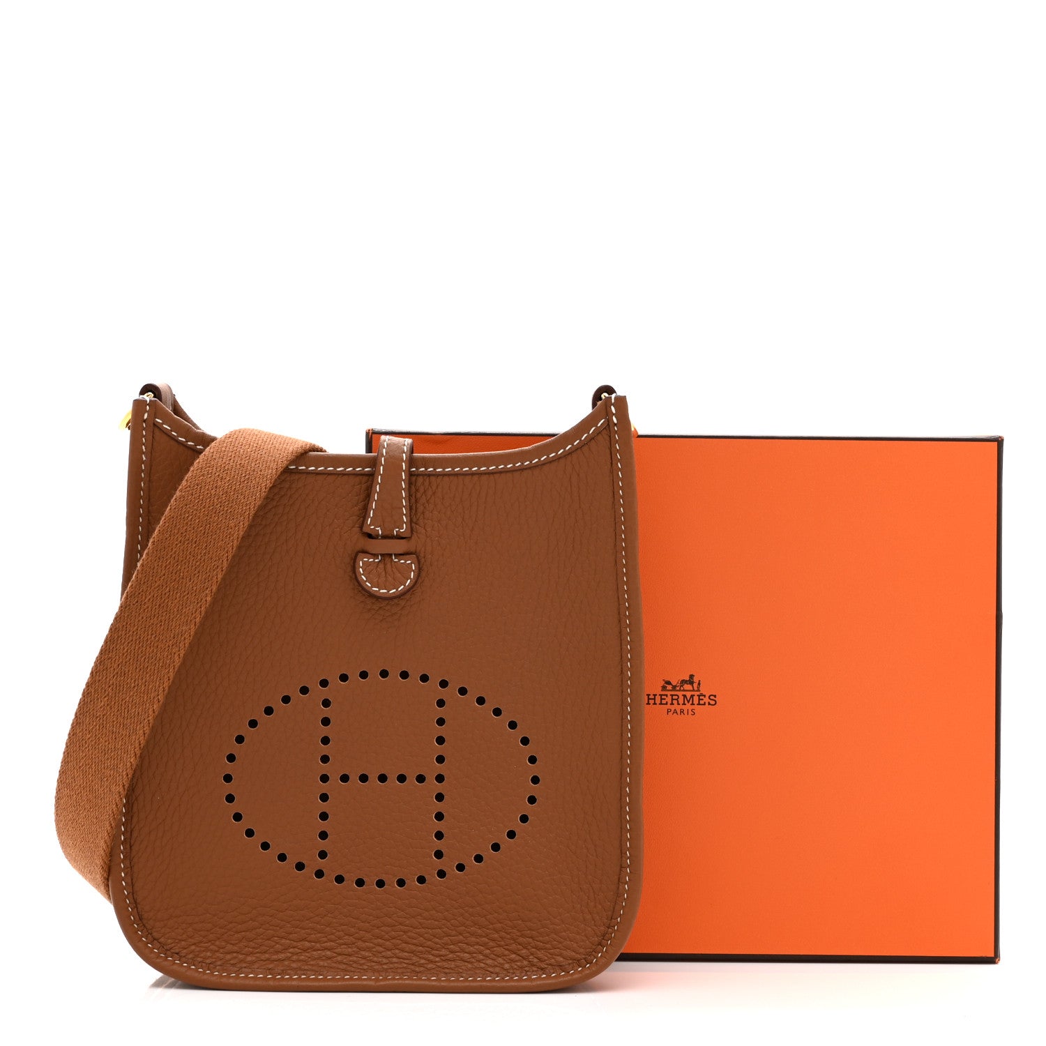 Hermes Taurillon Clemence Evelyne TPM Gold 11 of 11