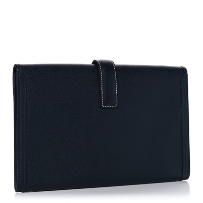 Hermes Epsom Jige PM Clutch Bleu Nuit 3 of 16