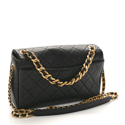 Chanel Caviar Quilted Medium Fashion Therapy Flap Bag Black 3 of 10