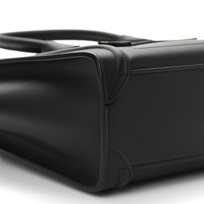 Celine Smooth Calfskin Nano Luggage Black 9 of 11
