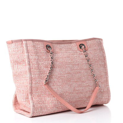 Chanel Canvas Small Deauville Tote Pink 3 of 10
