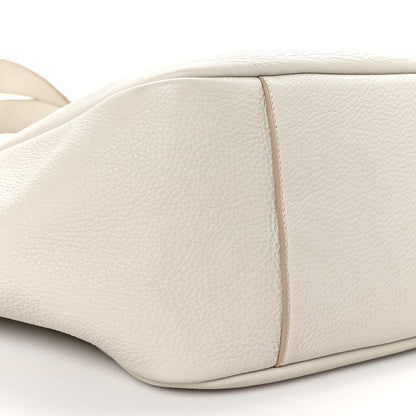 Saint Laurent Grained Deerskin Bea Tote Blanc Vintage 9 of 10
