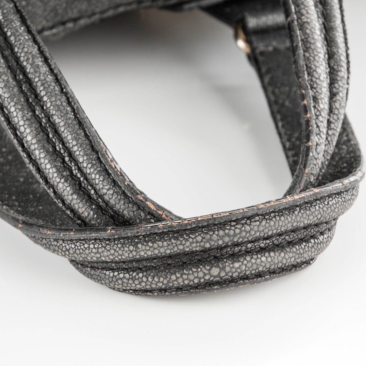 Givenchy Calfskin Stingray Embossed Medium Nightingale Grey 8 of 10