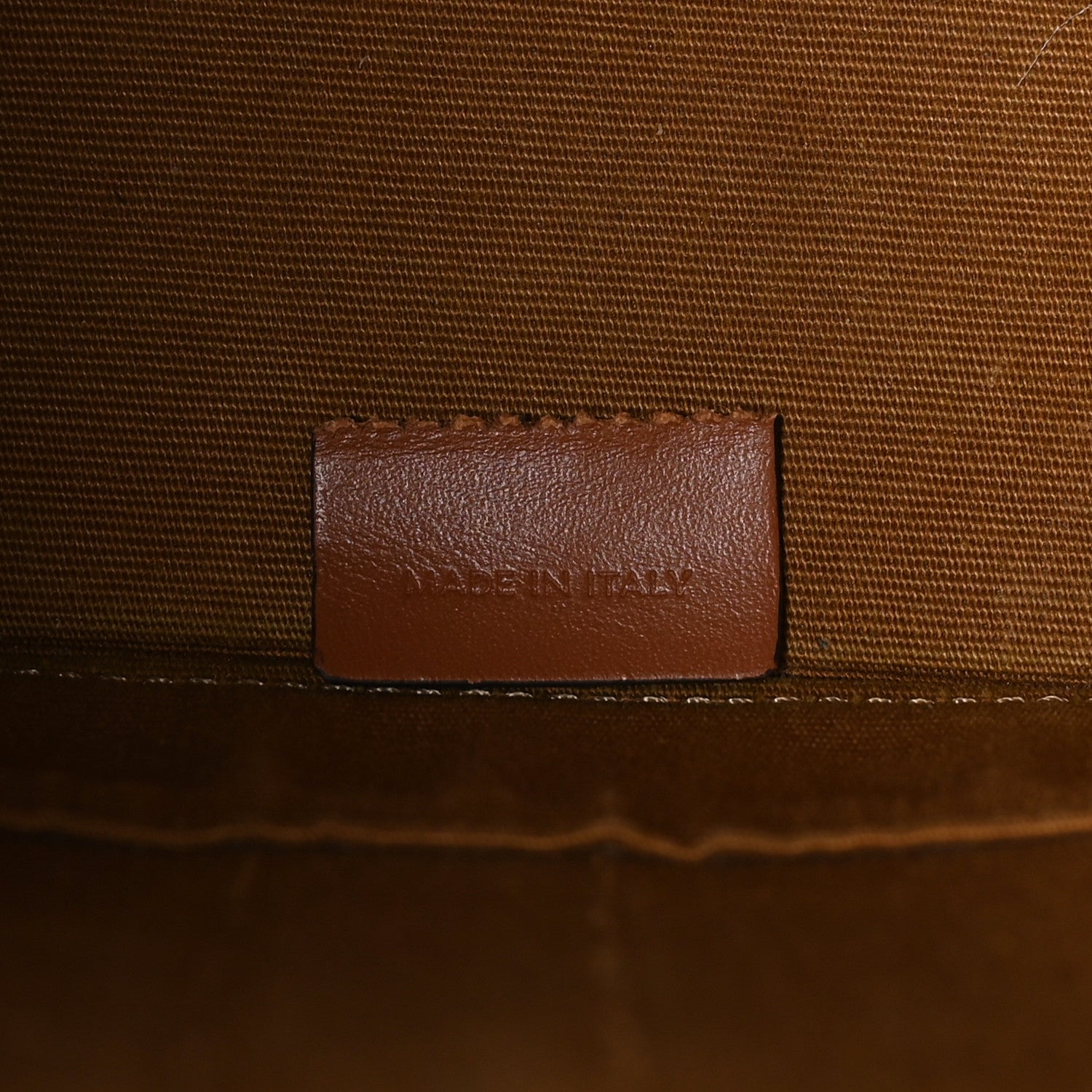 Celine Triomphe Canvas Calfskin Small Bucket Bag Tan 6 of 11