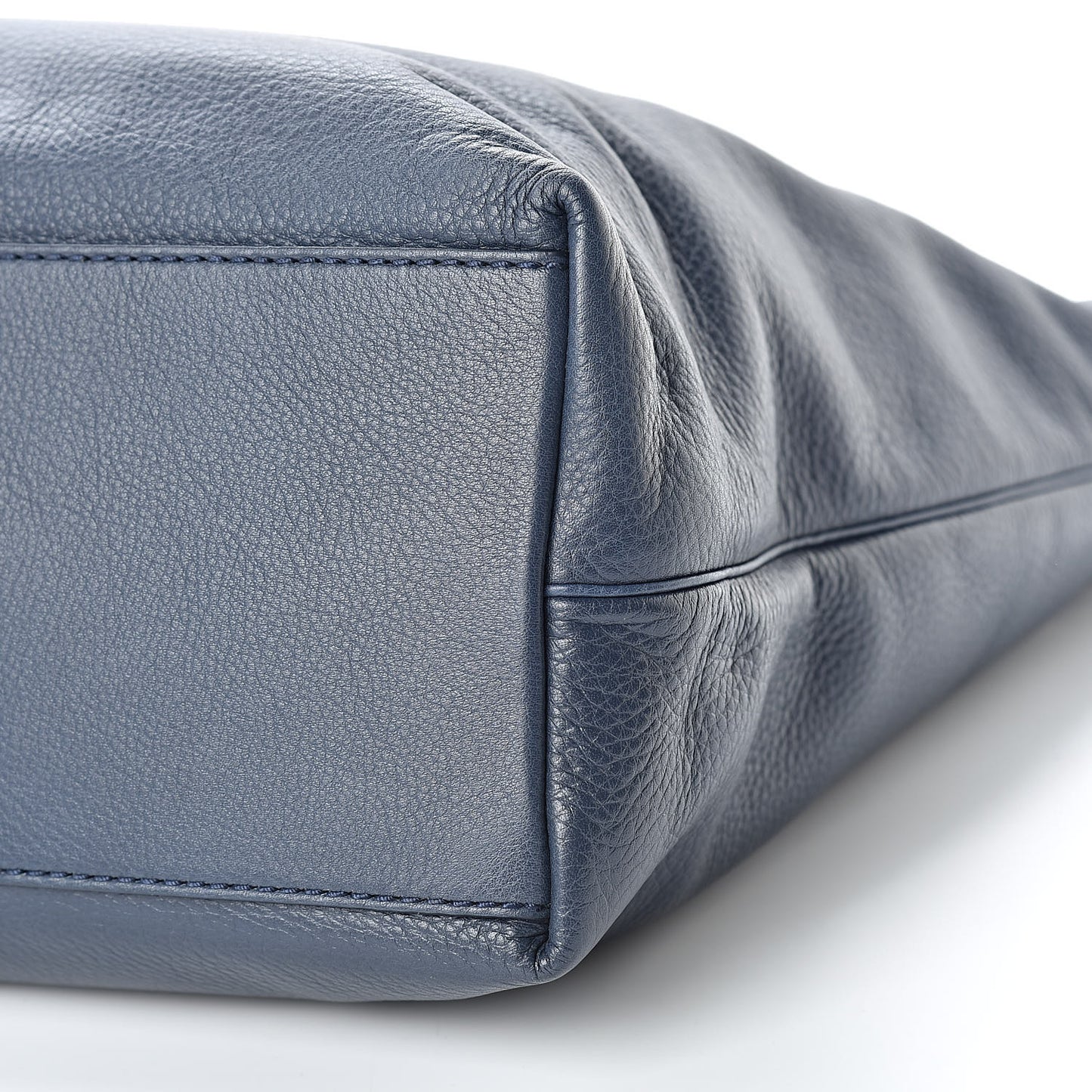 Soft Small Grain Calfskin Tessie Hobo Blue
