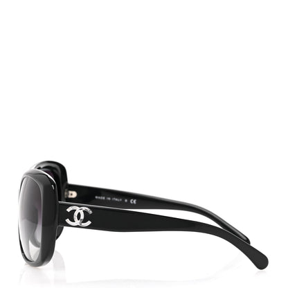 Chanel Acetate Polarized CC Sunglasses 5183 Black 3 of 8