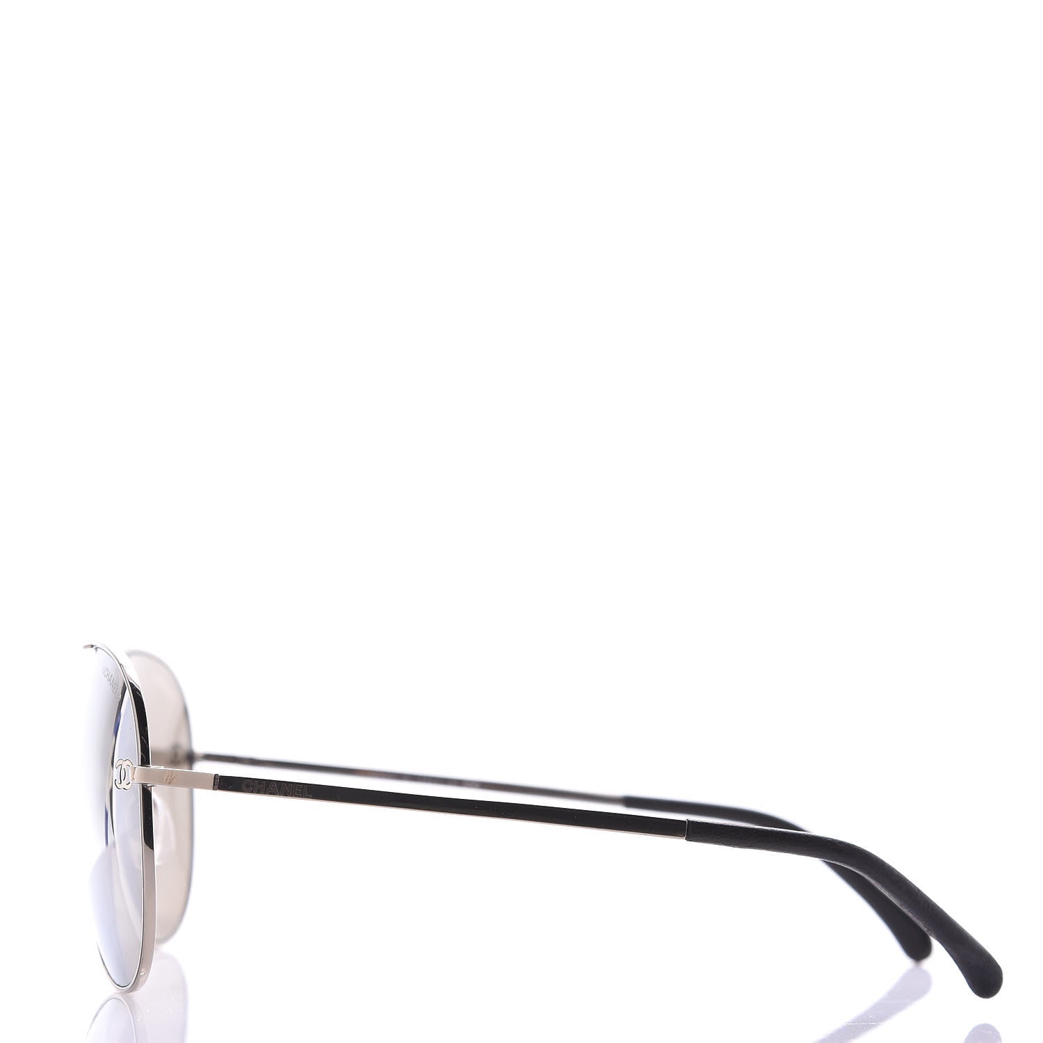 Chanel CC Aviator Sunglasses 4189-T-Q Pale Gold 2 of 7