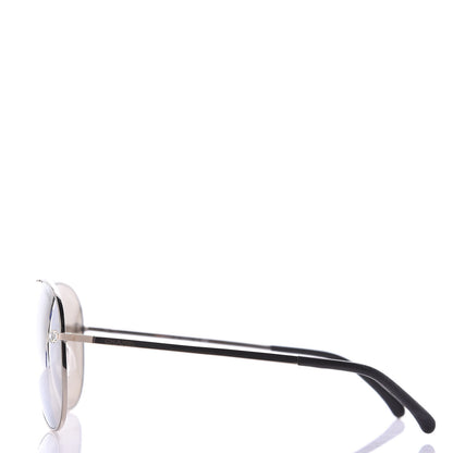 Chanel CC Aviator Sunglasses 4189-T-Q Pale Gold 2 of 7