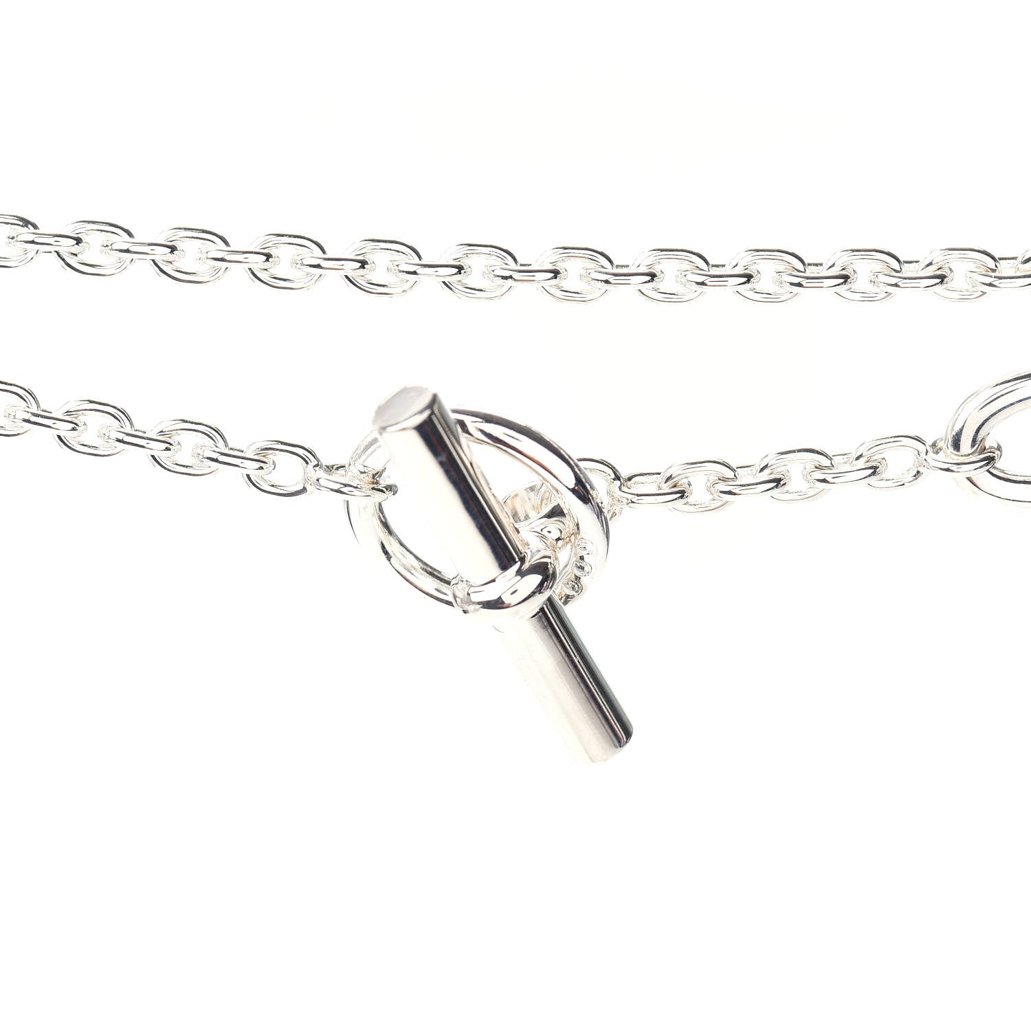 Hermes Sterling Silver Farandole Necklace 160 4 of 6