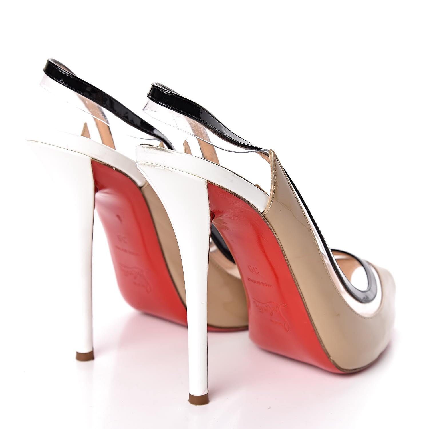 Christian Louboutin Patent Gospell 120 Pumps 39 Beige 4 of 14