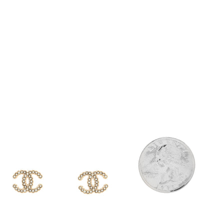 Chanel Pearl CC Earrings Gold 2 of 4